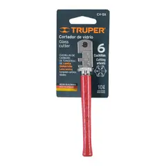 Truper - CORTA VIDRIO TRUPER MANGO DE MADERA 6 CUCHILLAS 4.5 MM 12954