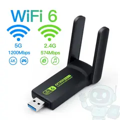 GENERICO - Adaptador WiFi USB 2.4 GHz para PC o laptop