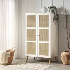 R&R MUEBLES - Ropero Vintage Sakurako Blanco