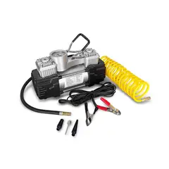GENERICO - Compresor Aire Doble Pistón portátil Auto Inflador Llanta