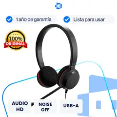 JABRA - Audífono con Micrófono Evolve 20 UC Stereo USB – Negro