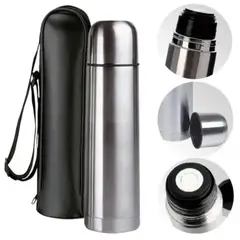 GENERICO - Termo De Acero Inoxidable Personal 500ml Con Funda