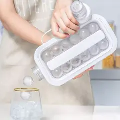 GENERICO - Botella Hielera Portatil 2 en 1 Molde para hacer Hielo en Cubos