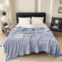 CASATEX - Manta Antialérgica Piel de Oso Queen Lavanda