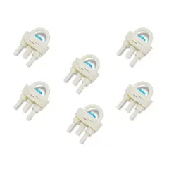 GENERICO - PACK X6 CONECTOR LLAVE DE PASO PARA TUBO BEBEDERO PLASON