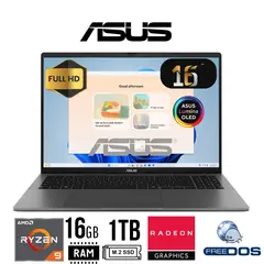 ASUS - Laptop VIVOBOOK S 16 M3607HA-RP066, 16´ FHD, R9-270, RAM 16GB, SSD 1TB, Free Dos