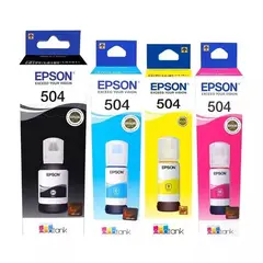 GENERICO - PACK DE TINTAS EPSON T504 NEGRO, CYAN, MAGENTA Y AMARILLO