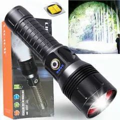 LIDIMI - Linterna Táctica 2000m Zoom Recargable Alta Potencia