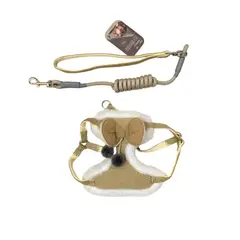 GENERICO - Arnes Regulable Lacitito Con Correa Talla S - Marrón