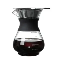 GENERICO - Cafetera De Vidrio Con Filtro acero 400 ml
