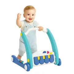 HUANGER - ANDADOR PARA BEBE Y GIMNASIO BEBE 2 En 1 AZUL