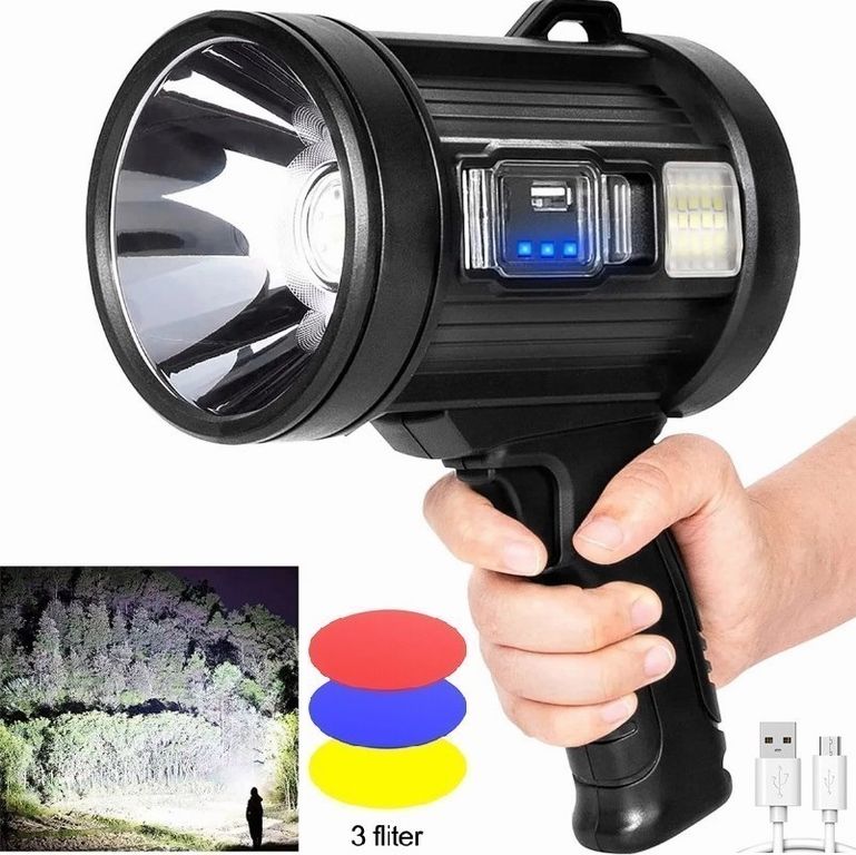 Spotlight 90000 Lúmenes Linterna De Mano Led Spot Light A