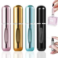 GENERICO - Pack de 4 Atomizadores dispensador de Perfume 5ml