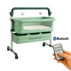 GENERICO - Cuna Mecedora Colecho Eléctrica Smart Anti Reflujo Verde