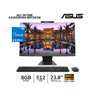 ASUS - All in One A3402WVAK-BPC053W Intel Ci5-1335U 8Gb Ram 512Gb SSD 10núcleos