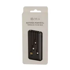 GENERICO - Power Bank Batería Portátil 10000mah Con 4 Cables