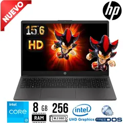HP - LAPTOP 250 G10 core i3 N305.15.6" HD RAM 8GB. SSD 256GB. FREE DOS.