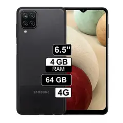 SAMSUNG - CELULAR SAMSUNG GALAXY A12 64GB 4GB Color Negro