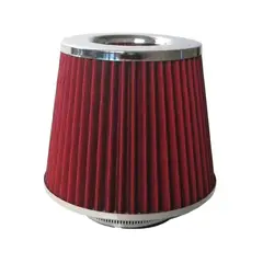 GENERICO - Filtro de Aire Cónico Deportivo Universal Rojo