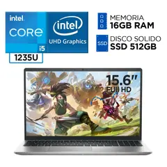 DELL - Laptop Intel Core i5 1235U 16GB 512GB INSPIRON 15 12va Gen 15.6 FULL HD IPS