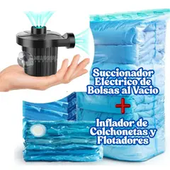 GENERICO - Succionador Aspirador De Aire Eléctrico para Bolsas + Inflador de Piscina - 2 en 1