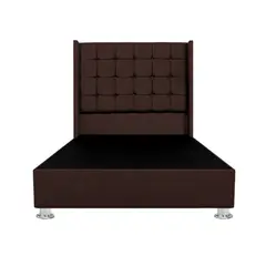 BARAKA HOME - Base de Cama Luton + Cabecera Emperatriz Imperial 2 Plz - Chocolate