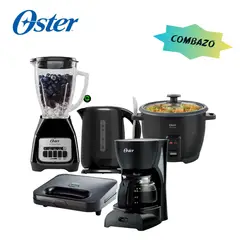 OSTER - Combazo OSTER Licuadora + Hervidor + Arrocera + Sandwichera + Cafetera