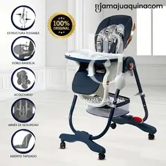 BABY - Silla de Comer de Lujo «GROOMI» Edición Limitada Blue