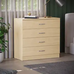 PELIKANO - Comoda Melamina Dunna Noa 4 cajones 80cm