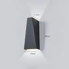 GENERICO - Aplique Lampara de Exterior Led 10W Luz Calida