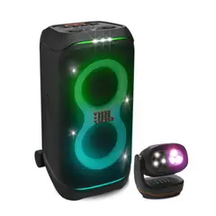 JBL - Parlante Partybox Stage 320 Negro + Partylight Beam Negro