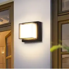 GENERICO - Aplique Lampara de Exterior Led 12W Luz Calida