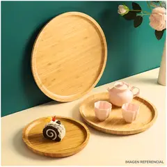 INSPIRA MARKET - Bandeja de alimentos transportador Redondo Set x3