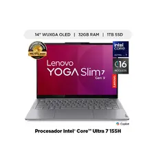 LENOVO - Yoga Slim 7 14IMH9 14" WUXGA OLED Intel Ultra 7 155H 32GB LPDDR5 1TB SSD Free DOS Gris