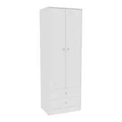HOGAR & SPACIOS - HYS ROPERO 2 PUERTAS ABBA GRIS CLARO