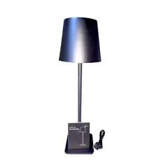 GENERICO - Lámpara de mesa o escritorio armable táctil con carga USB color negro