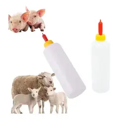 GENERICO - BIBERON BOTELLA 500ML LECHON CORDERO CACHORRO AMARILLO