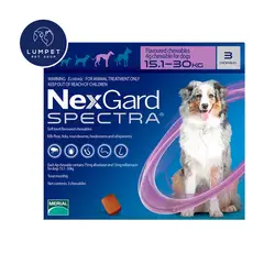 NEXGARD - Spectra 15,1 - 30 kg X3 Tabletas
