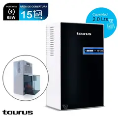 Taurus - Deshumedecedor 65W 380mldía Negro Taurus TD-380