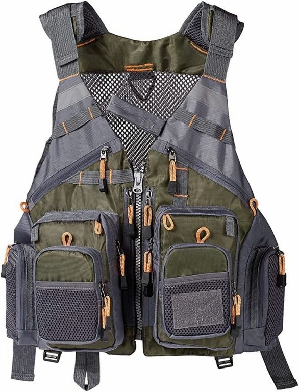 Chaleco De Pesca Con Mochila Salvavidas Pescador Mosca