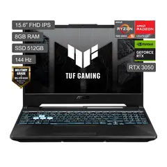 ASUS - Laptop Gamer Tuf A15 Amd Ryzen 5 Rtx3050 8gb Ram 512 Ssd 15.6" Fhd