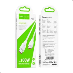 HOCO - Cable Hoco X93 Carga Rapida Usb Tipo C A Tipo C Force 100w 1mts