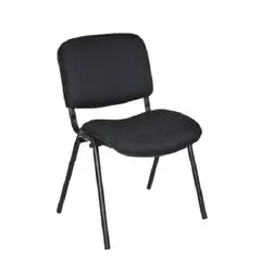 GENERICO - SILLA DE VISITA OV-ISOSCELES TAPIZADO NEGRO