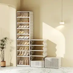 GENERICO - ORGANIZADOR PLEGABLE 9 NIVELES PARA 18 PARES TAPA ACRILICA