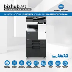 KONICA MINOLTA - Impresora Multifuncional Laser Monocromática BIZHUB 367