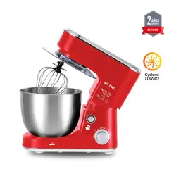RECORD - Batidora Roja con Pedestal de 5 Litros y 1000W –REC-INBEAC101RJ