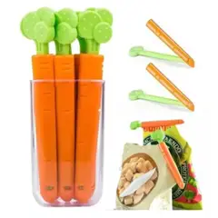 GENERICO - Clips sellador de bolsa Zanahoria x5