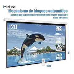 U BUY - Telon Electrico 2.44 Ancho X 1,83 Alto 2control Remoto