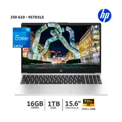 HP - Laptop 250 G10 Core I7 1355U, 15.6” LCD LED HD SVA, 16Gb Ram, 1Tb SSD - 9S7D1LS