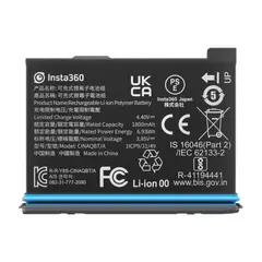 INSTA 360 - Accesorios para cámaras Insta360 X3 Batería1800 mAh